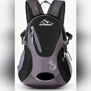 Cycling Hiking Sunhiker Water Resistant Black and Gray Men's Backpack